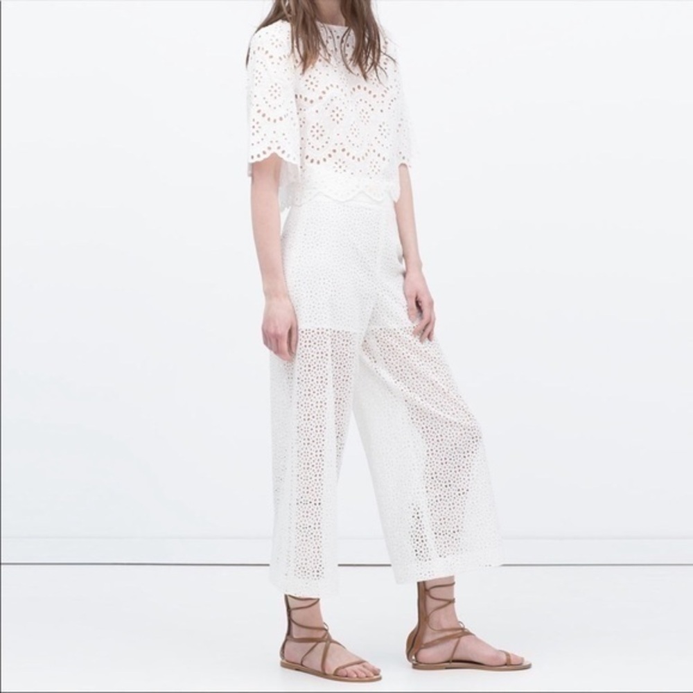 🔥HOT🔥Zara White Lace Pants